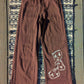 Faces Tinted Maroon Flare Pants - Size 4