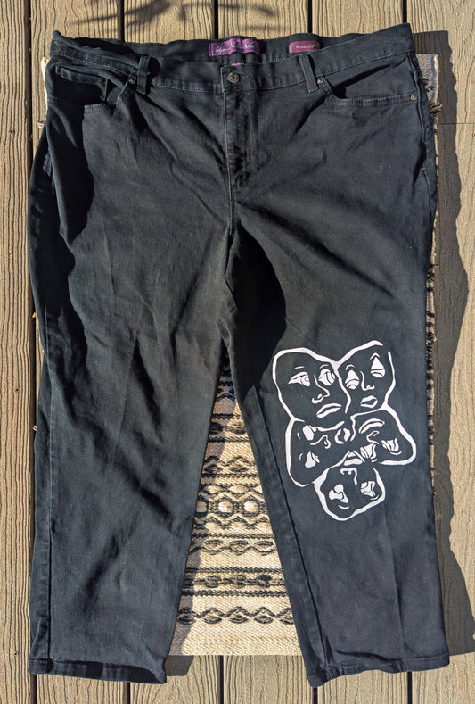 Faces Black Pants - Size 22