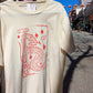 The Snake Tee In Cream/Red